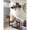 Alaterre Furniture Shaker Cottage Tray Shelf Coat Hook with Bench, Espresso ASCA0309P0 - alternate 3